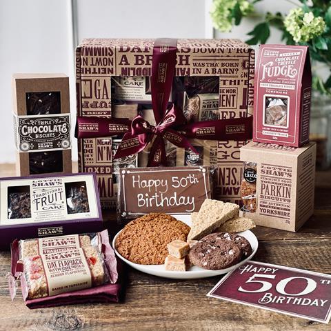 One of the luxury hampers featuring Lottie Shaw's sweet bakery products