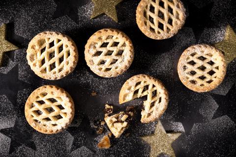 Lattice topped mince pies