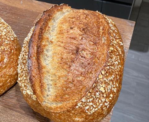 Happy Cinnamon Artisan Bakery -  Apple, Honey & Porridge Sourdough - 1200x987