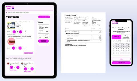 Cybake custom cake online ordering module