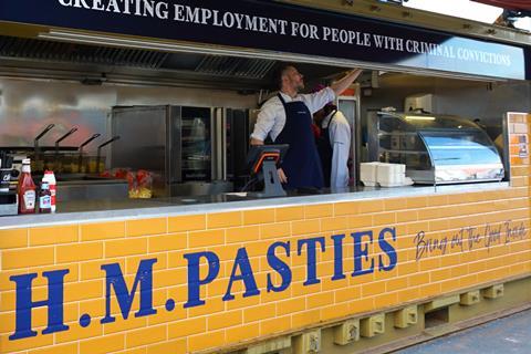 HM Pasties hot food stand at Etihad Stadium in Manchester  2100x1400