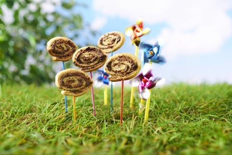 Co-op Pesto Pinwheels in grass