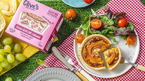 Vegan Quiche Lorraine from Clives Purely Plants