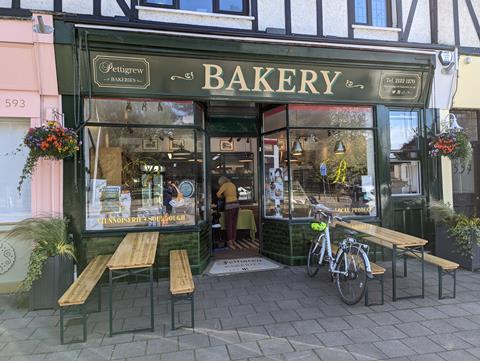 Pettigrew's first bakery and shop in Victoria Park