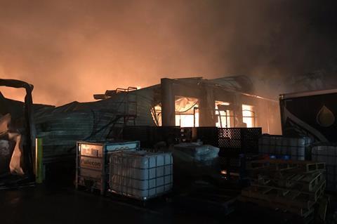 Kent Foods fire