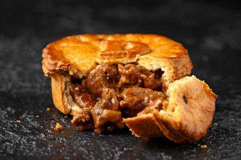 A savoury beef pie