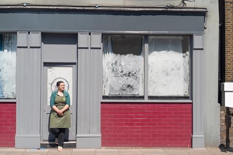 Anna Higham - Quince founder - outside new cafe site