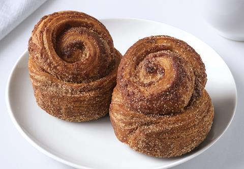 Tesco Finest Scandi Cinnamon Buns on a white plate