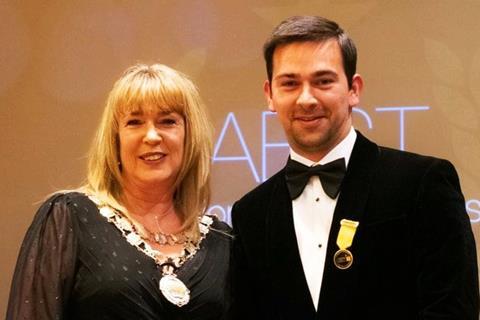 Newly appointed ABST president Jacqui Passmore stands with outgoing president Lucas Fussnegger   2100x1400