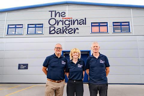 The Original Baker - L-R Olidor Group CEO Andrew Ashby stand with The Original Baker's director & co-founder Cheryl Barrett, and MD Mike Walker