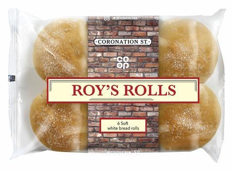 Roy's Rolls in Coronation Street themed packaging