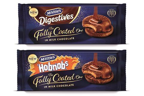 McVities fully coated digestives and hobnobs