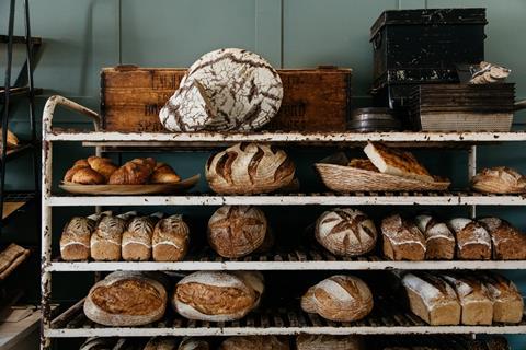 Lovingly Artisan bread shelves