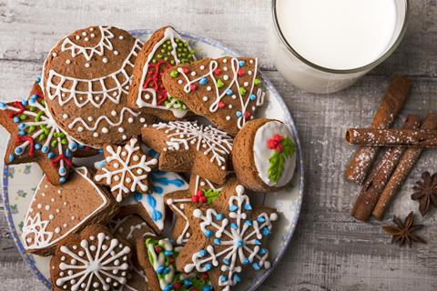 A selection of hand-iced gingerbread biscuits