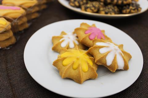 Regal Foods star shaped cookies with icing`