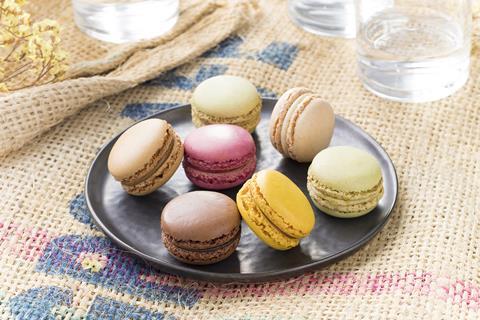 Tipiak French Macarons on plate 1774x1183