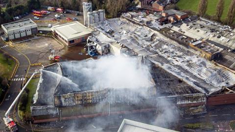 Fire devastates Speedibake bakery site in Yorkshire