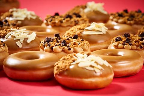 Blissfully Biscoff doughnut range, Krispy Kreme  2100x1400