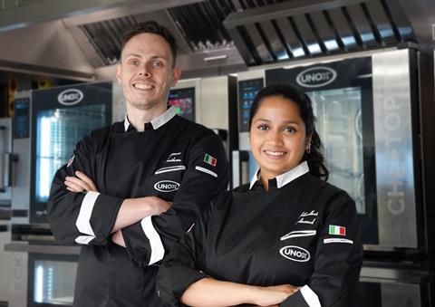 Hrudhvi Anand and Thomas Bentham - new Corporate Chefs - Unox UK