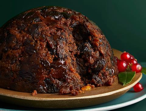 The sherry and balsamic vinegar Christmas pudding is part of the Heston from Waitrose Christmas range 2020