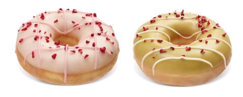 Krispy Kreme - Cherry Bakewell and Pistachio Iced Doughnuts - 2100x1400