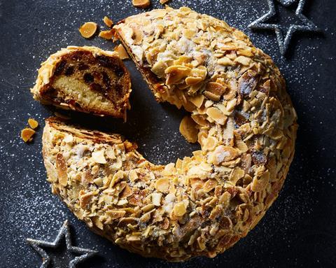 Asda Brown Butter & Spiced Dark Rum Stollen Wreath