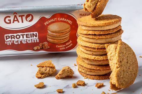 Gato protein n cream peanut caramel biscuits