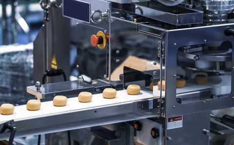 Dough balls on an automated line