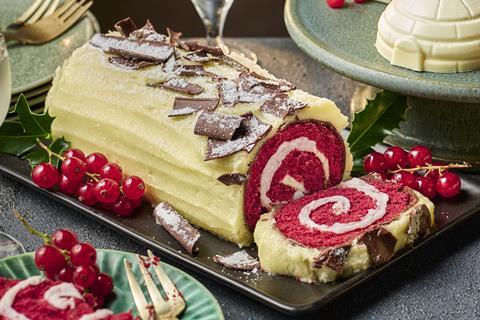 Tesco Christmas 2026 Red Velvet Yule Log