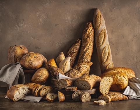 Lots of lovely looking seeded sourdough loaves in different shapes from baguettes to boules