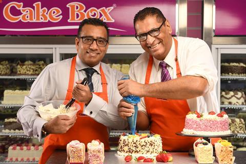 Cake Box CEO Sukh Chamdal and his cousin Pardip Dass (left)