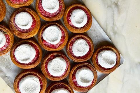 Don't Tell Dad - Rhubarb toasted coconut and meringue Danish - 2100x1400