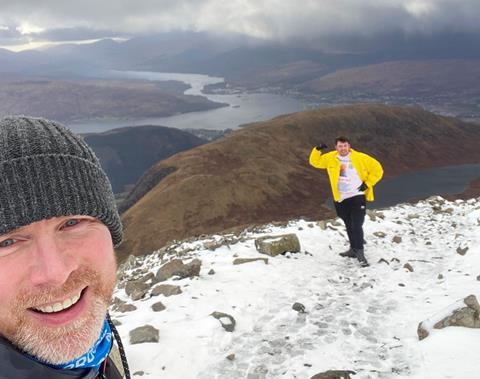 Harry’s Recovery Kitchen - Colin Kerr (left) and Tommy Tonner climb Ben Nevis in Scotland as a training exercise for Iceland - 2100x1400  2316x1831
