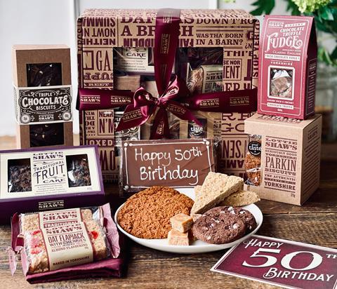 Lottie Shaw cookies and fudge in branded boxes