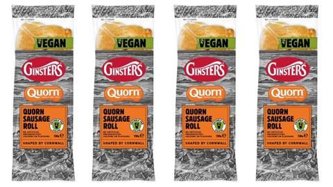Ginsters and Quorn unveil vegan sausage roll