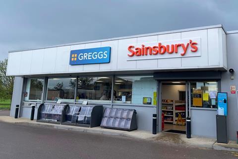 The new Greggs outlet at Sainsbury's petrol station in Biggleswade