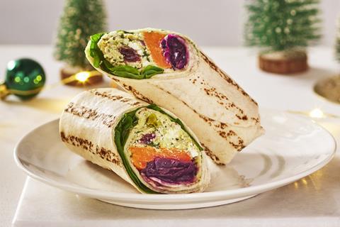 Sainsbury's A Very Veggie Christmas Wrap   2100x1400