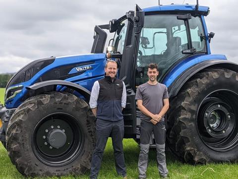 Silvery Tweed managing director Robert Gladstone (left) with The Mead Farm manager Ross Flemming