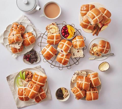 Booths Hot Cross Buns