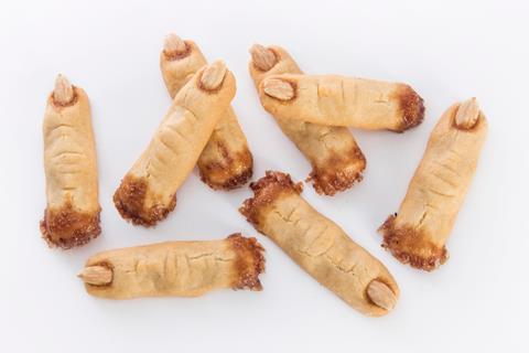 Monster Finger cookies that look like severed fingers