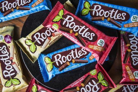 Rootles biscuits in packaging