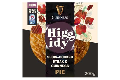 Higgidy - Slow-cooked Steak & Guinness Pie packshot - 2100x1400