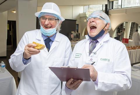 Judges at the World Championship Scotch Pie Awards 