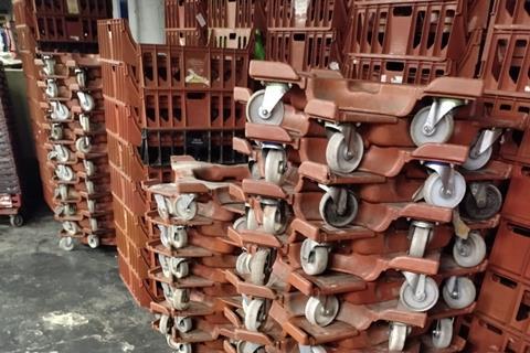 Bakers Basco - Omega baskets and dollies used in the West Midlands