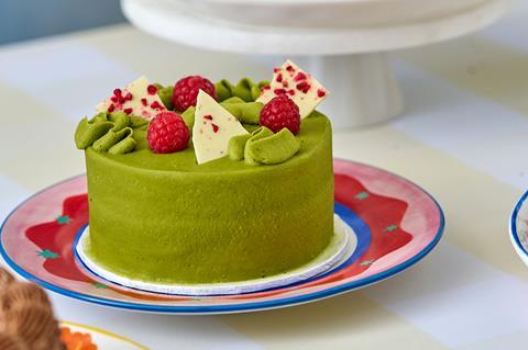 Lola's Bento Cakes - matcha and raspberry