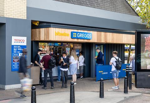 Greggs - New Bitesize Greggs outlet at Tesco Southwark Superstore
